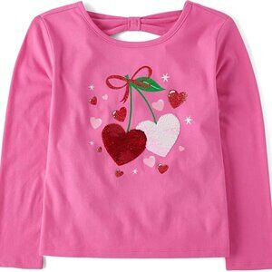 Children's Place, NWT, Cherry Hearts Long Sleeve T-Shirt